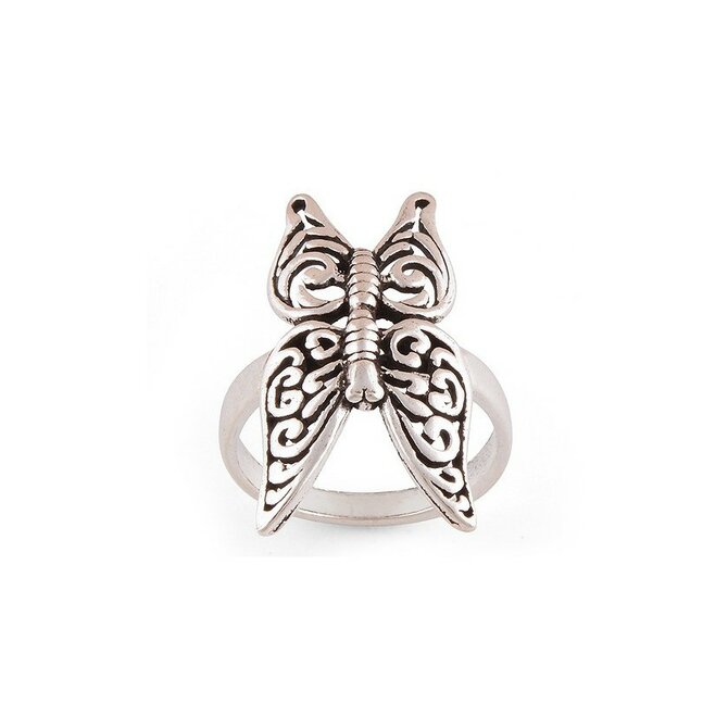 AutorskeSperky.com - Stříbrný prsten motýl -  S501 Stříbro