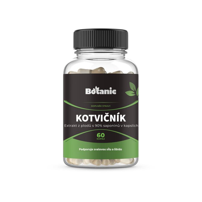 Botanic Kotvičník (Tribulus) - Extrakt z plodů s 90 % saponinů v kapslích