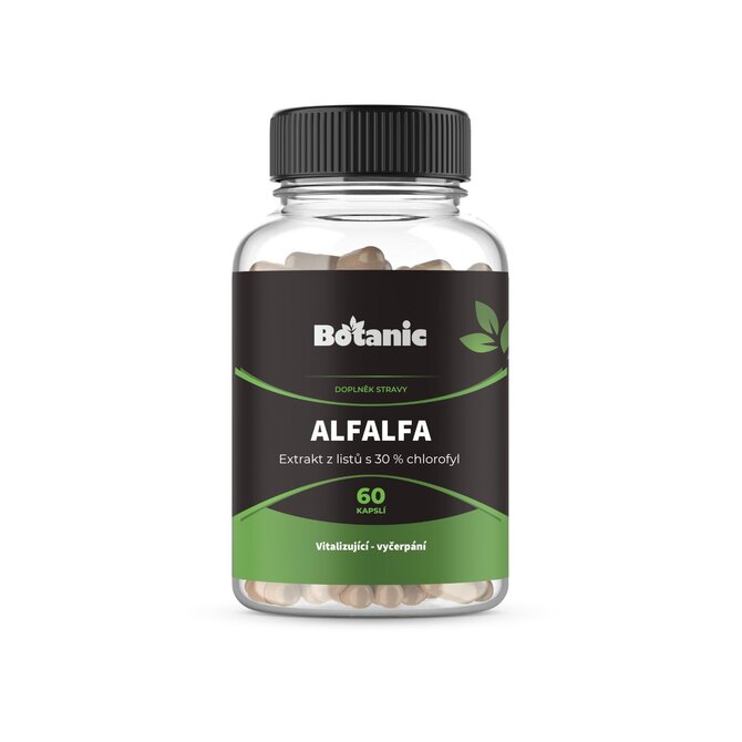 Botanic Tolice vojtěška (Alfalfa) - Extrakt z listů s 30 % chlorofyl kapsle