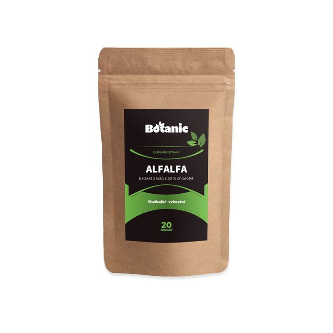 Botanic Tolice vojtěška (Alfalfa) - Extrakt z listů s 30 % chlorofyl v prášku