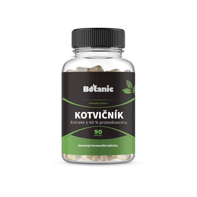 Botanic Kotvičník (Tribulus) - Extrakt 40 % protodioscinu v kapslích 90 kap.