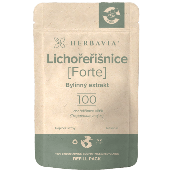 Lichořeřišnice FORTE- REFILL PACK- bylinný extrakt  - 60 kapslí / Herbavia.cz