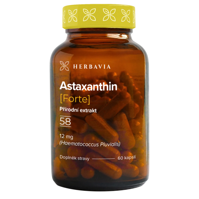 Astaxanthin FORTE přírodní produkt - 60 kapslí / Herbavia.cz