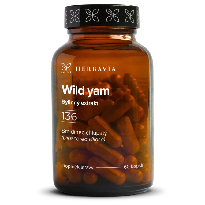 Smldinec chlupatý -Wild yam -bylinný extrakt - 60 kapslí / Herbavia.cz