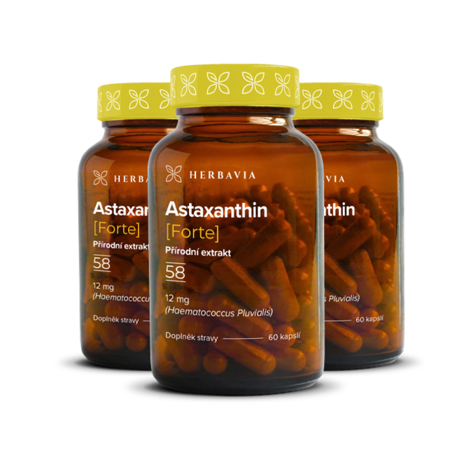 Astaxanthin FORTE přírodní produkt - 60 kapslí / Herbavia.cz