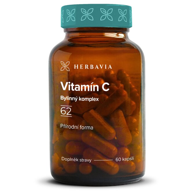 Přírodní vitamín C  bylinný komplex - 60 kapslí / Herbavia.cz