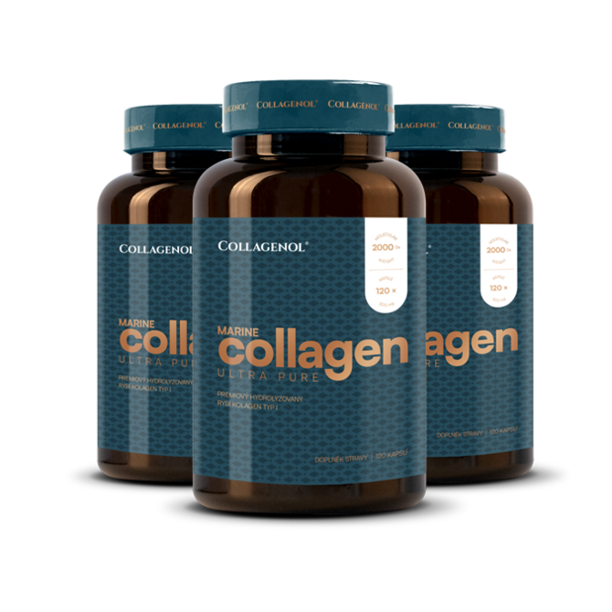 Mořský collagen  2+1  zdarma - Collagenol - 3x120 kapslí / Herbavia.cz / doplněk stravy