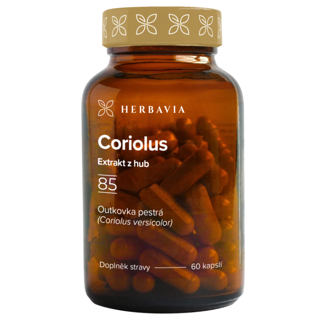 Coriolus  extrakt z hub - 60 kapslí / Herbavia.cz