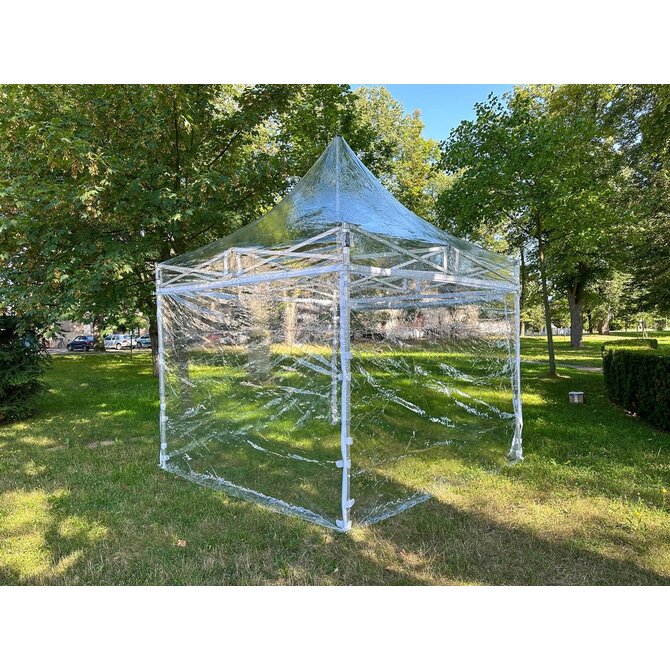 OPLÁŠTĚNÍ NA 3x3 m TRANSPARENT EXTRA HIGH ROOF