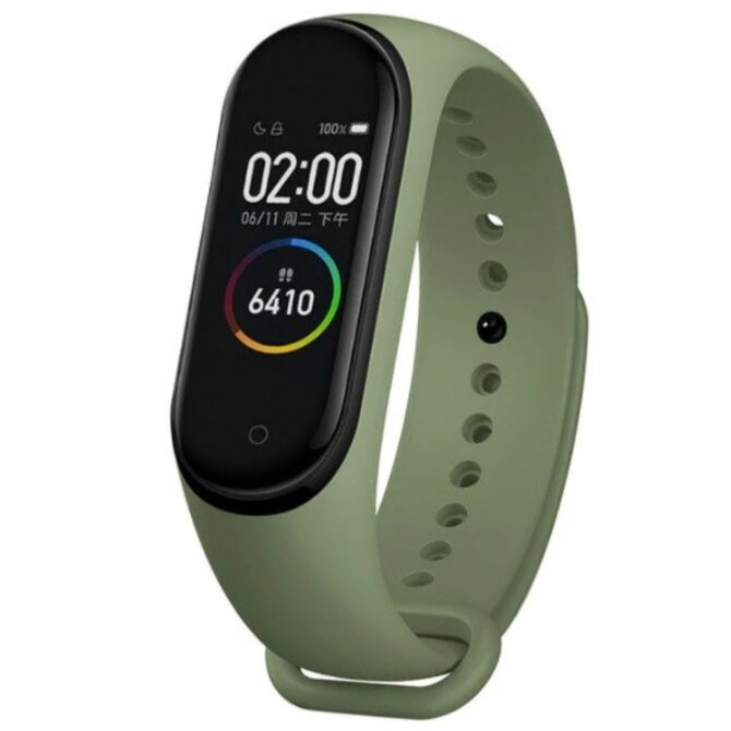 UNI Tmavě zelený řemínek pro Xiaomi Mi Band 3 a Xiaomi Mi Band 4 zelená